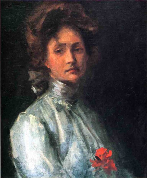 Portrait of a Young Woman by William Merritt Chase, hand-painted oil painting reproduction