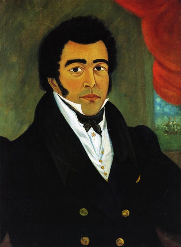 Portrait of an African American Man by Joshua Johnson, hand-painted oil painting reproduction