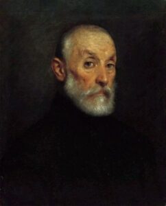 Portrait of an Elderly Man by Giovanni Battista Moroni, hand-painted oil painting reproduction