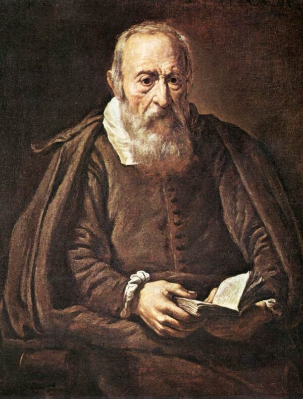 Portrait of an Old Man with Book by Marcantonio Bassetti, hand-painted oil painting reproduction
