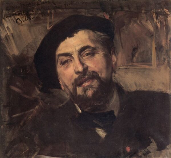 Portrait of the Artist Ernest-Ange Duez by Giovanni Boldini, hand-painted oil painting reproduction