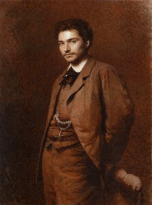 Portrait of the Artist Feodor Vasilyev by Ivan Nikolaevich Kramskoy, hand-painted oil painting reproduction