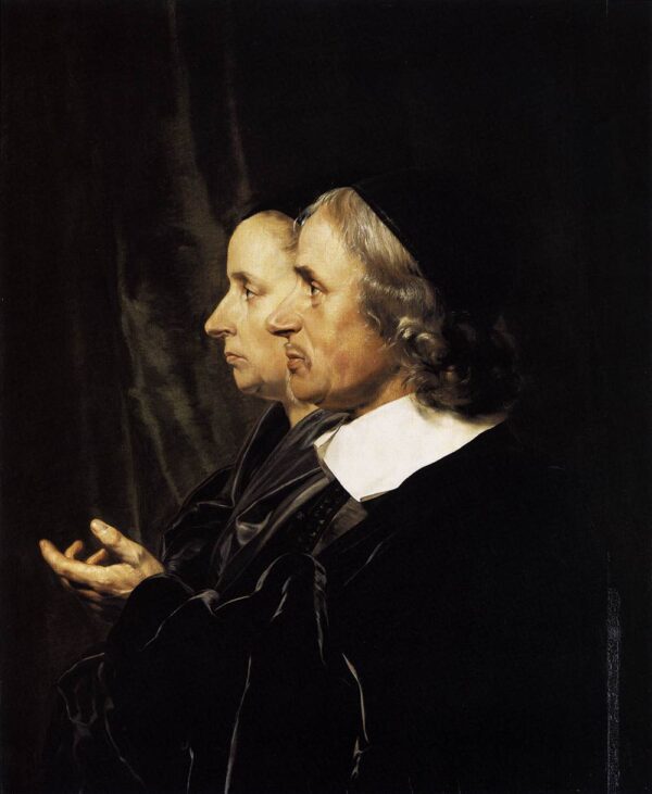 Portrait of the Artist’s Parents by Jan de Bray, hand-painted oil painting reproduction