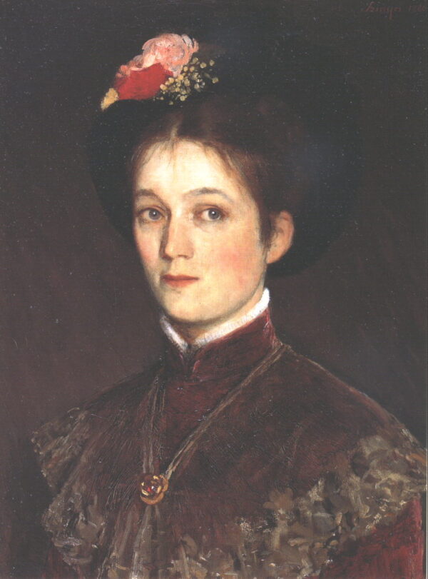 Portrait of the Artist’s Wife by Pál Szinyei Merse, hand-painted oil painting reproduction