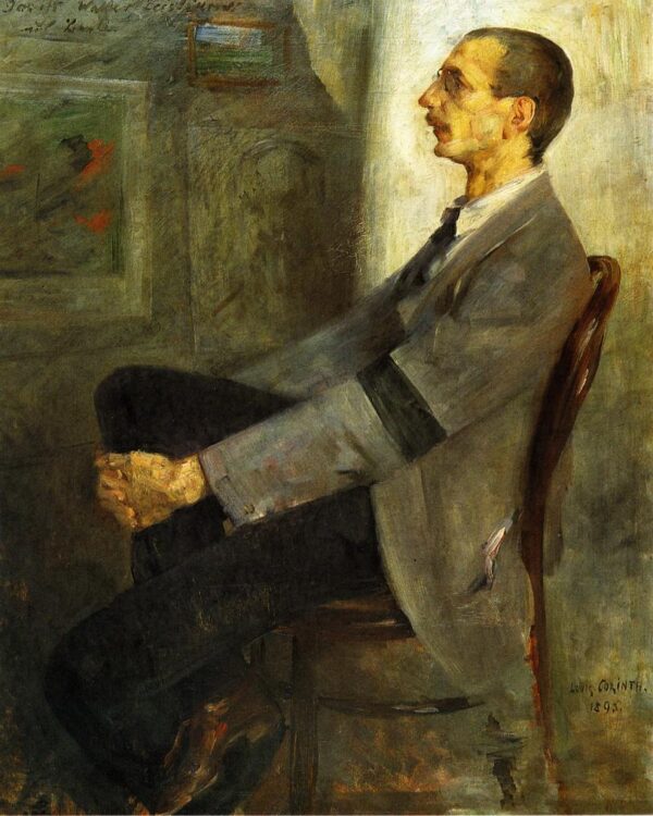 Portrait of the Painter Walter Leistikow by Lovis Corinth, hand-painted oil painting reproduction