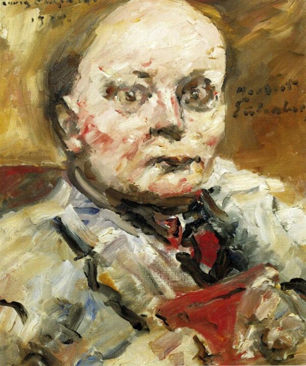 Portrait of the Poet Herbert Eulenberg by Lovis Corinth, hand-painted oil painting reproduction