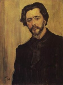 Portrait of the Writer Leonid Andreyev by Valentin Alexandrovich Serov, hand-painted oil painting reproduction