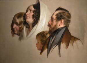Portrait study by Friedrich von Amerling, hand-painted oil painting reproduction