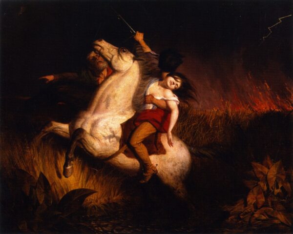 Prairie on Fire by Charles Deas, hand-painted oil painting reproduction