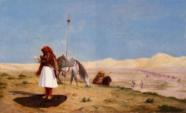 Prayer in the Desert by Jean-Léon Gérôme, hand-painted oil painting reproduction