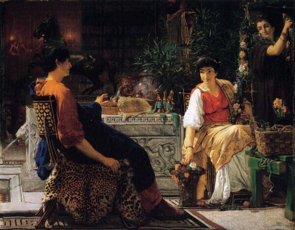 Preparations for the Festivities by Lawrence Alma-Tadema, hand-painted oil painting reproduction