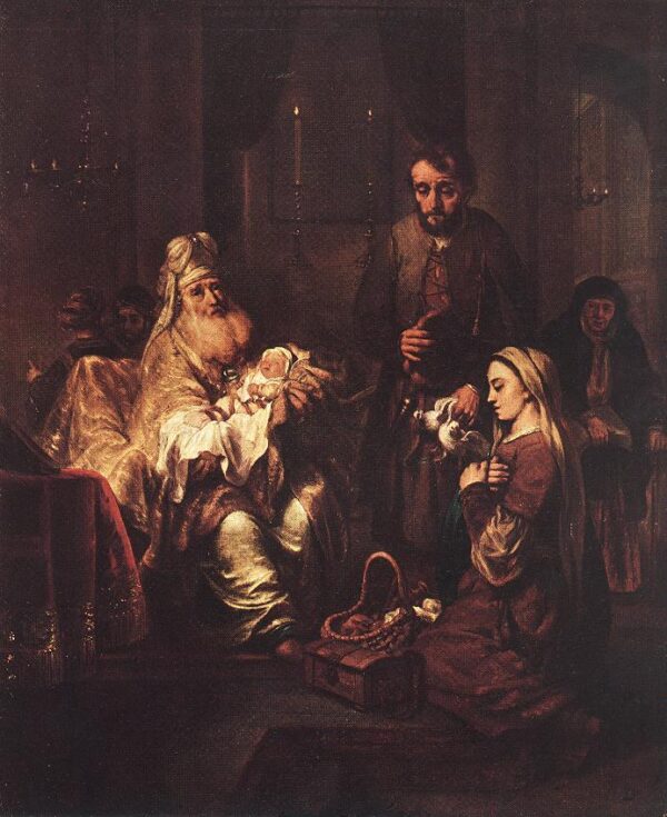 Presentation in the Temple by Gerbrand van den Eeckhout, hand-painted oil painting reproduction