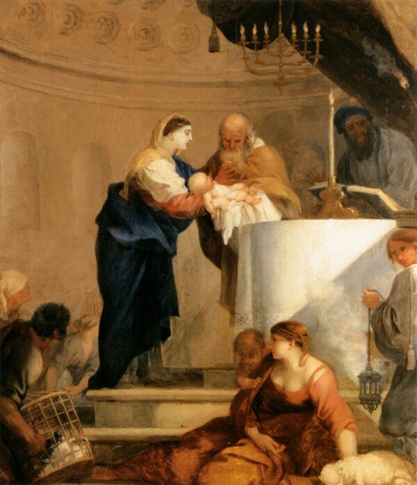 Presentation in the Temple by Sébastien Bourdon, hand-painted oil painting reproduction
