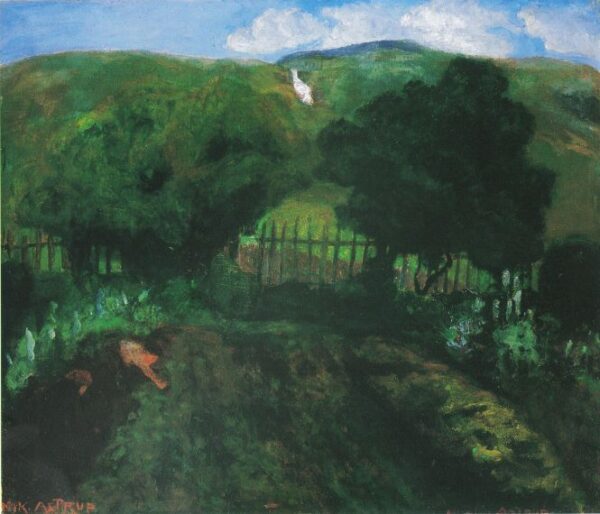 Presteg?rdshagen by Nikolai Astrup, hand-painted oil painting reproduction