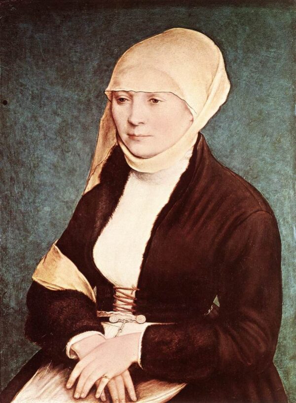 Presumed Portrait of the Artist’s Wife by Hans Holbein the Younger, hand-painted oil painting reproduction