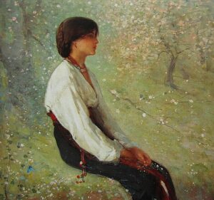 Primavara by Nicolae Grigorescu, hand-painted oil painting reproduction