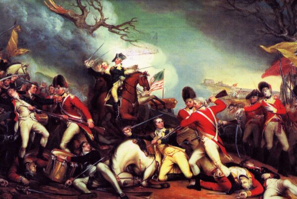 The Death of General Mercer at the Battle of Princeton by John Trumbull, hand-painted oil painting reproduction