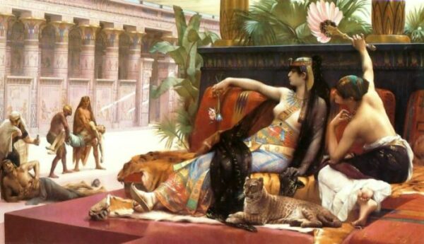 Cleopatra Testing Poisons on Condemned Prisoners by Alexandre Cabanel, hand-painted oil painting reproduction
