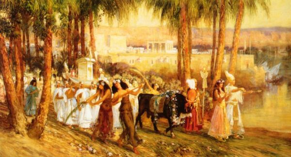 Procession in Honor of Isis by Frederick Arthur Bridgman, hand-painted oil painting reproduction