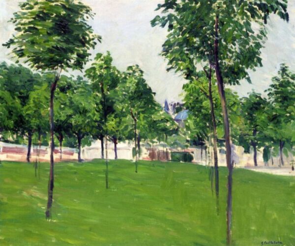 Promenade at Argenteuil by Gustave Caillebotte, hand-painted oil painting reproduction