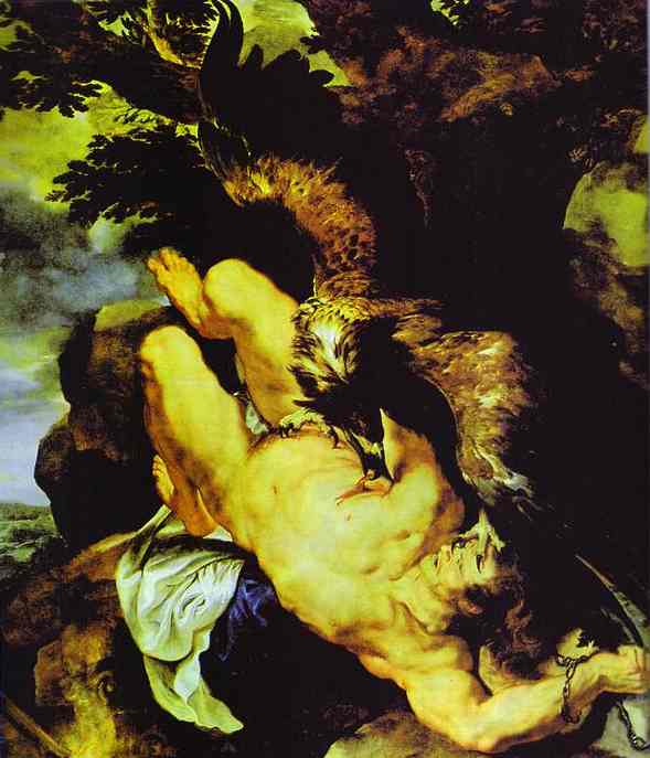 Prometheus Bound by Peter Paul Rubens, hand-painted oil reproduction