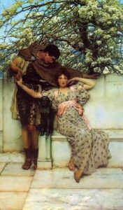 Promise of Spring by Lawrence Alma-Tadema, hand-painted oil painting reproduction