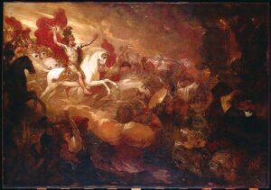 Destruction of the Beast and the False Prophet by Benjamin West, hand-painted oil painting reproduction