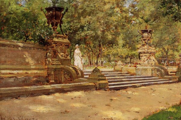 Prospect Park, Brooklyn by William Merritt Chase, hand-painted oil painting reproduction