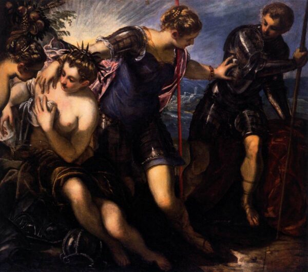 Minerva Sending Away Mars from Peace and Prosperity by Paolo Veronese, hand-painted oil painting reproduction