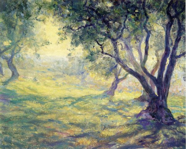 Provincial Olive Grove by Guy Rose, hand-painted oil painting reproduction