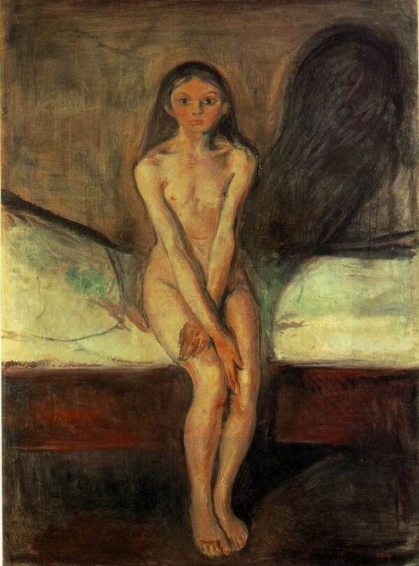 Puberty by Edvard Munch, hand-painted oil painting reproduction