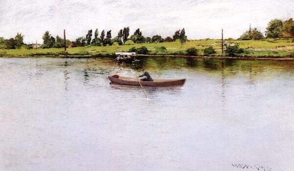 Pulling for Shore by William Merritt Chase, hand-painted oil painting reproduction