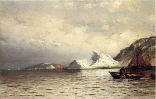 Pulling in the Nets by William Bradford, hand-painted oil painting reproduction