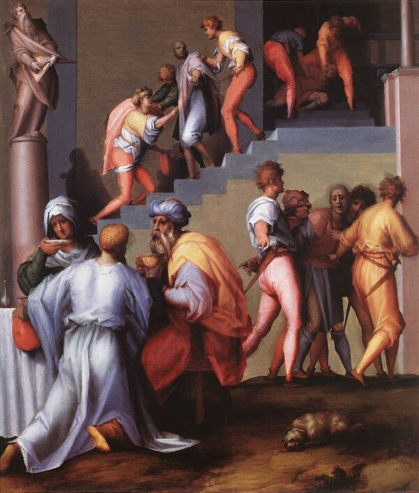 Punishment of the Baker by Jacopo Pontormo, hand-painted oil painting reproduction