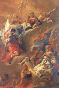 Pope Gregory the Great and Saint Vitalis Saving the Souls of Purgatory by Sebastiano Ricci, hand-painted oil painting reproduction