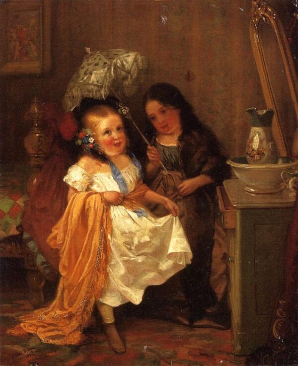 Putting on Airs by John G Brown, hand-painted oil painting reproduction
