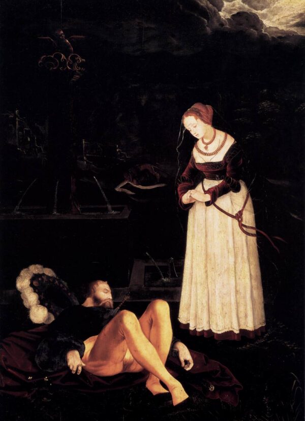 Pyramus and Thisbe by Hans Baldung Grien, hand-painted oil painting reproduction