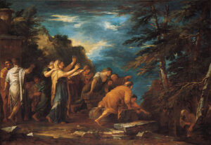 Pythagoras Emerging from the Underworld by Salvator Rosa, hand-painted oil painting reproduction