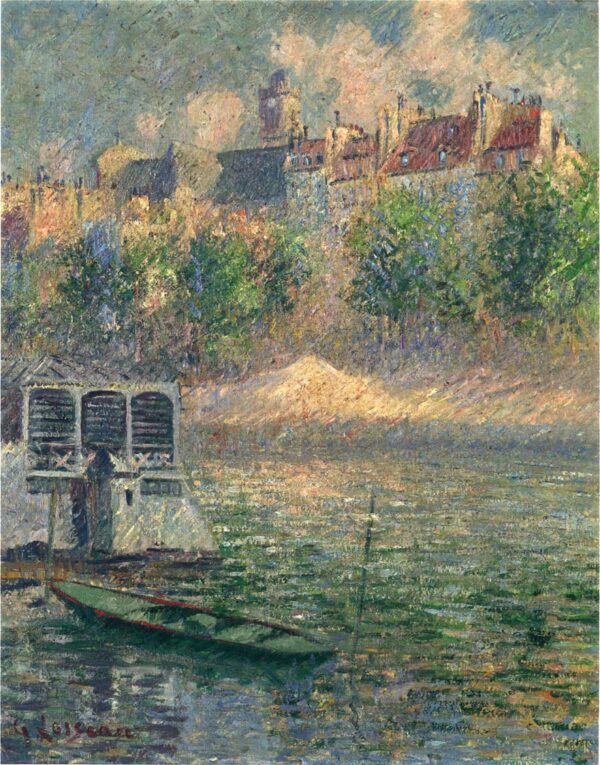 Quay of the Hotel Deville in Paris by Gustave Loiseau, hand-painted oil painting reproduction