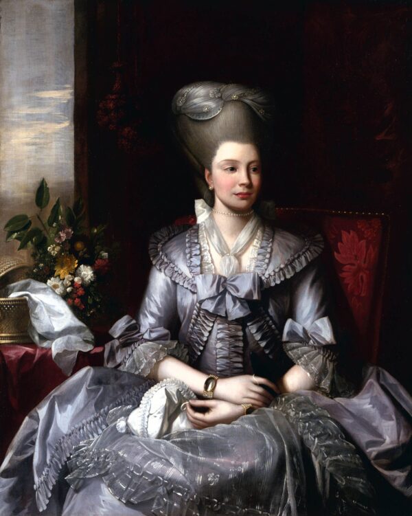 Queen Charlotte by Benjamin West, hand-painted oil painting reproduction
