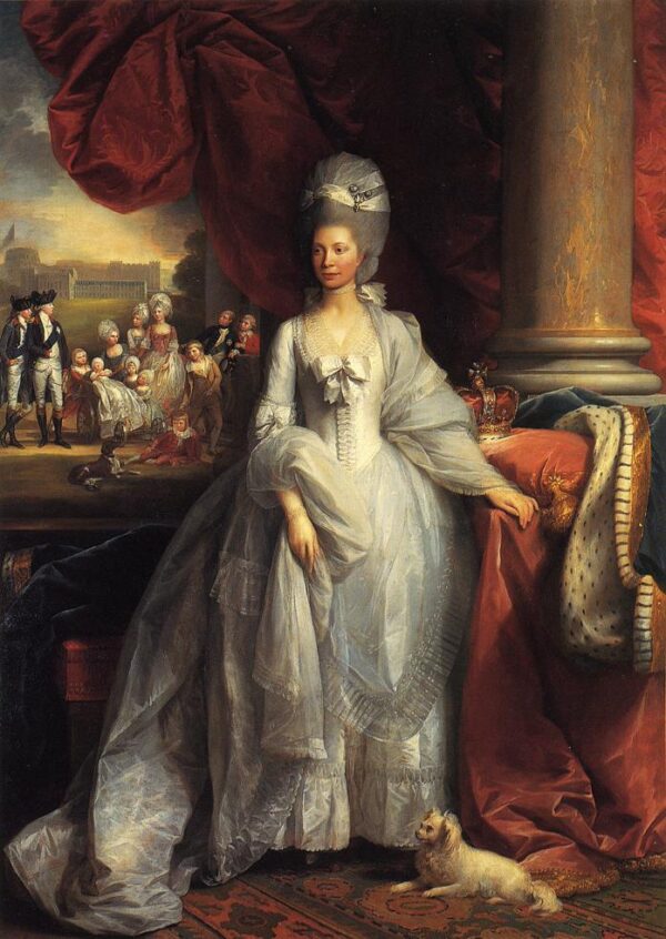 Queen Charlotte II by Benjamin West, hand-painted oil painting reproduction