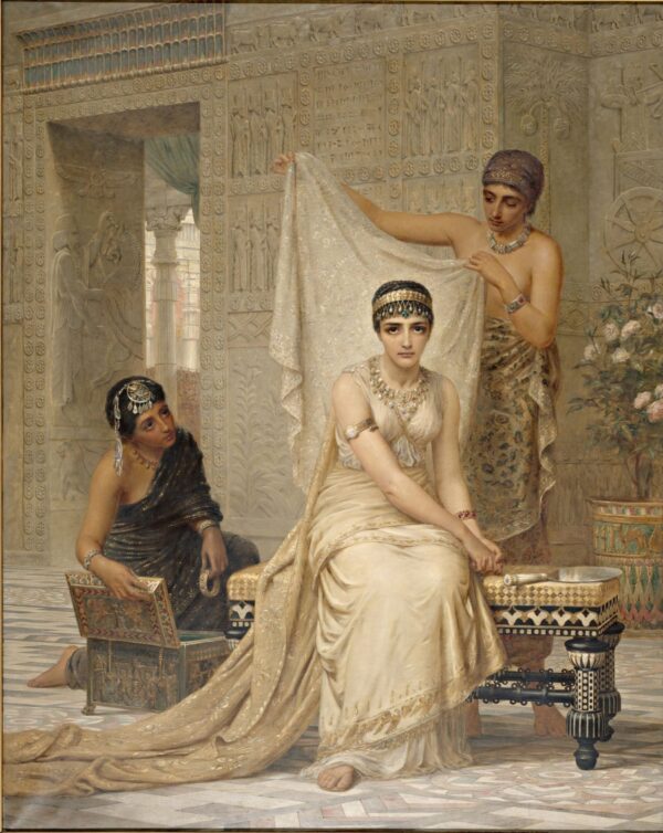 Queen Esther by Edwin Longsden Long, hand-painted oil painting reproduction