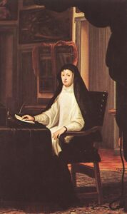 Queen Mariana de Austria as a Widow by Juan Carreño de Miranda, hand-painted oil painting reproduction