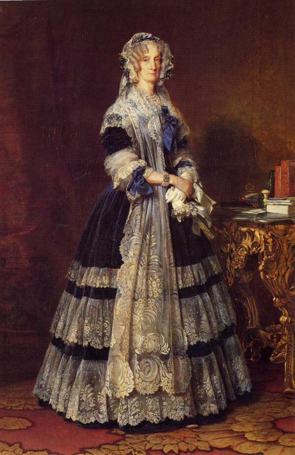 Queen Marie Amelie by Franz Xavier Winterhalter, hand-painted oil reproduction