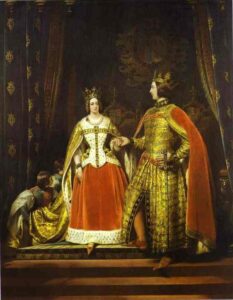 Queen Victoria And Prince Albert by Sir Edwin Landseer, hand-painted oil painting reproduction