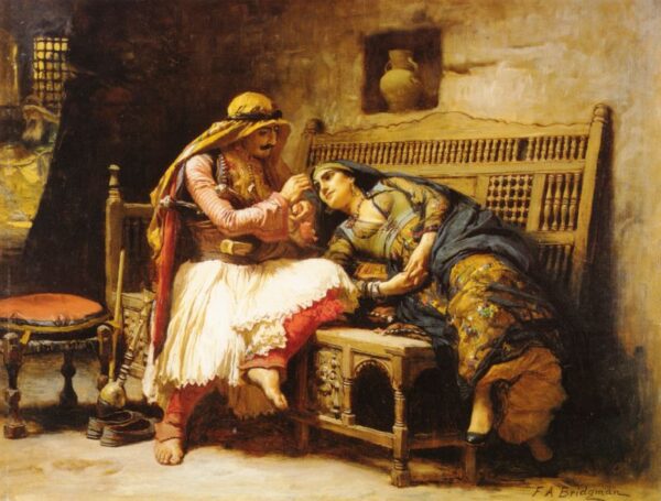 Queen of the Brigands by Frederick Arthur Bridgman, hand-painted oil painting reproduction