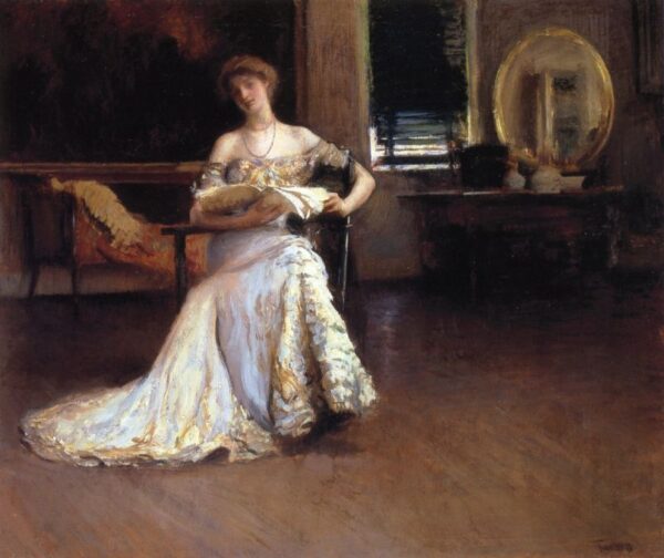 Quiet Afternoon by Edmund Tarbell, hand-painted oil painting reproduction