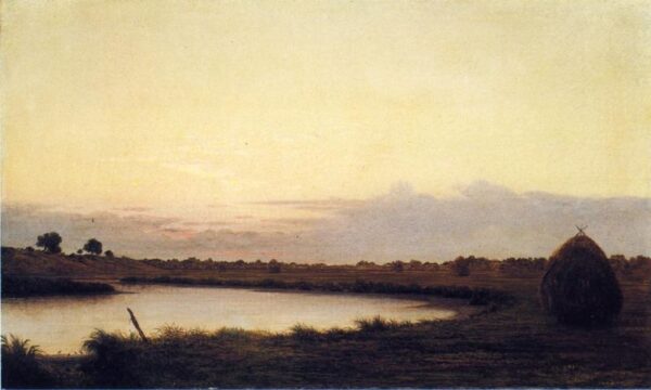 Quiet River at Dusk by Martin Johnson Heade, hand-painted oil painting reproduction