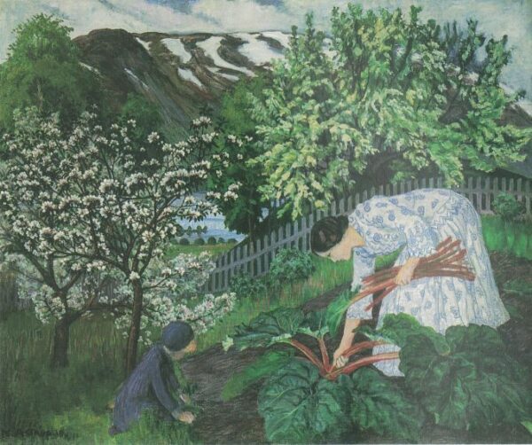 Rabarbra by Nikolai Astrup, hand-painted oil painting reproduction