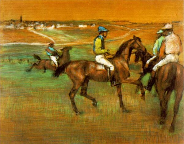 Race Horses by Edgar Degas, hand-painted oil painting reproduction